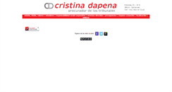 Desktop Screenshot of cristinadapenaprocurador.com