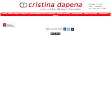 Tablet Screenshot of cristinadapenaprocurador.com